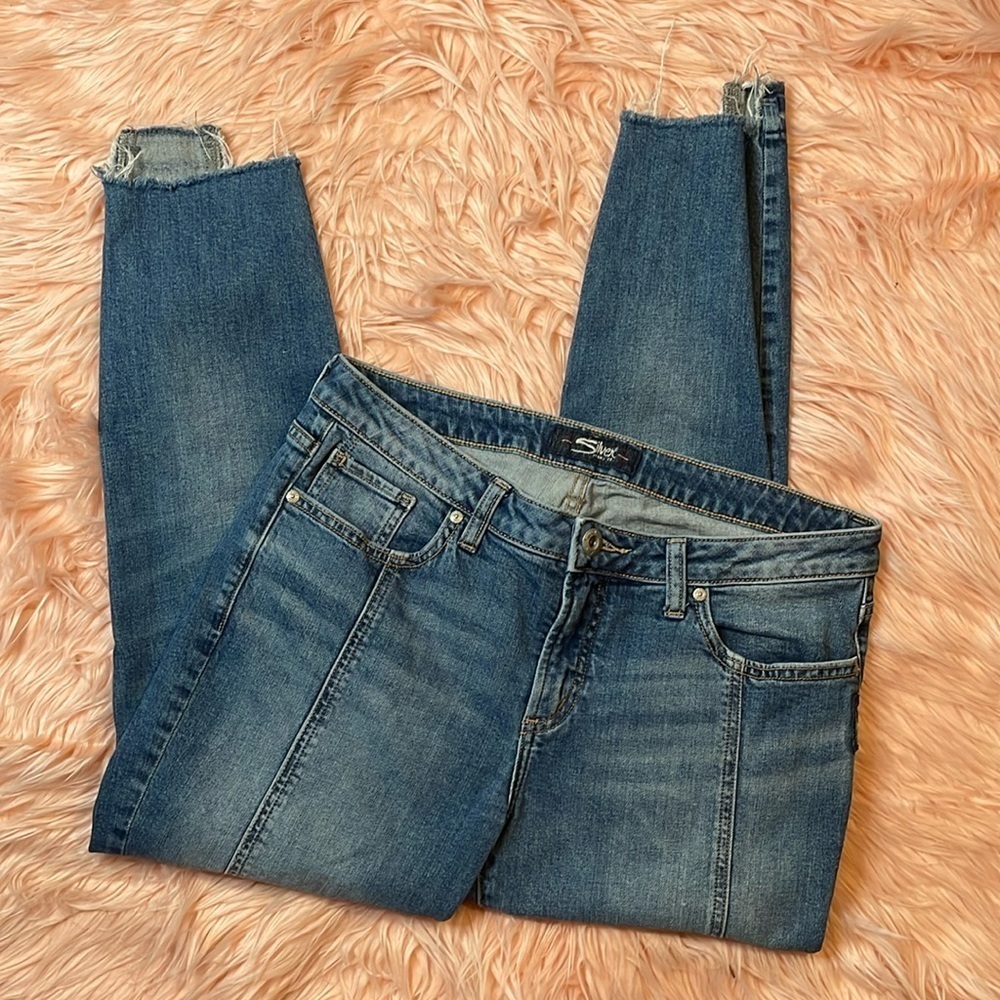 Silver Jeans Aiko Skinny Blue Jean Size 30W/25L
